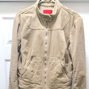 Moschino Tan cuduroy jacket female, size XL.